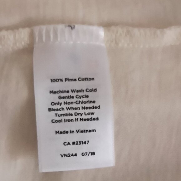 2 - Talbots Scalloped Neck Tops - 1 Ivory and 1 White - Size XLP - Picture 7 of 9